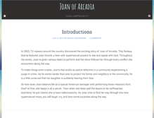 Tablet Screenshot of joanofarcadia.com